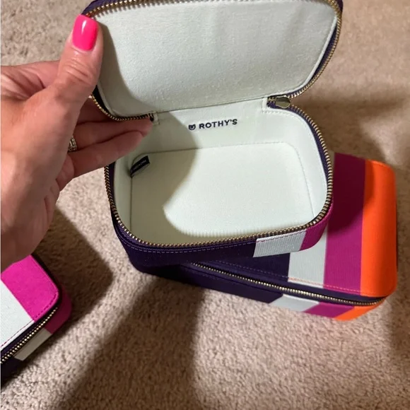 💜🧡Rothys Sugar Plum Catchall Set 💜🩷 - Picture 6 of 7